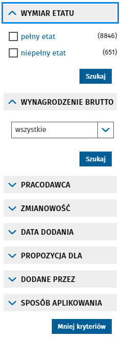 Пошук вакансій в Польщі через Centralna Baza Ofert Pracy 8