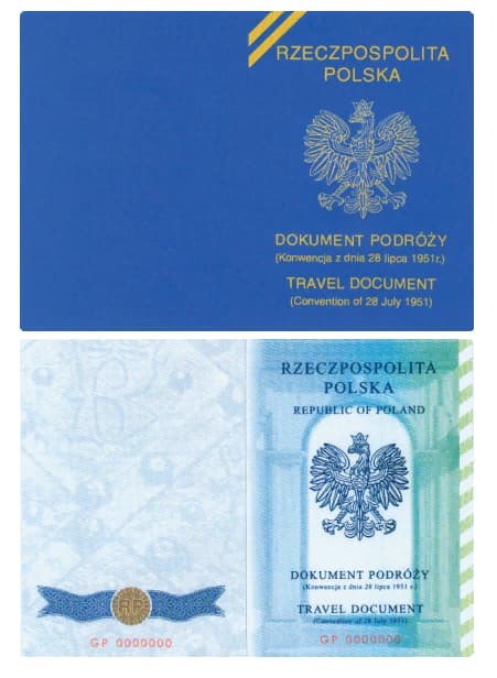 На фото Женевський паспорт біженця