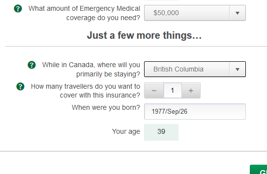 Страхування для візи в Канаду